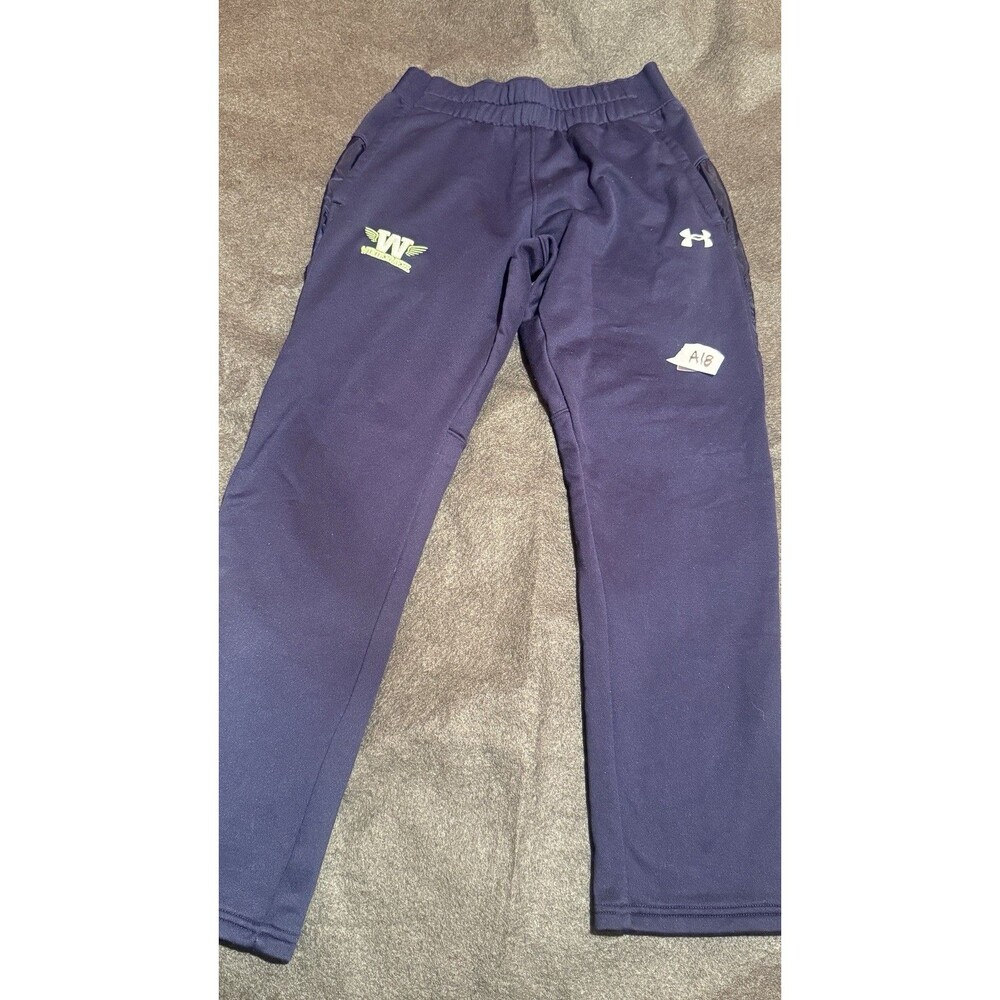 Under Armour Mens Sweatpants M Medium Dark Blue Activewear Bottoms Loose
